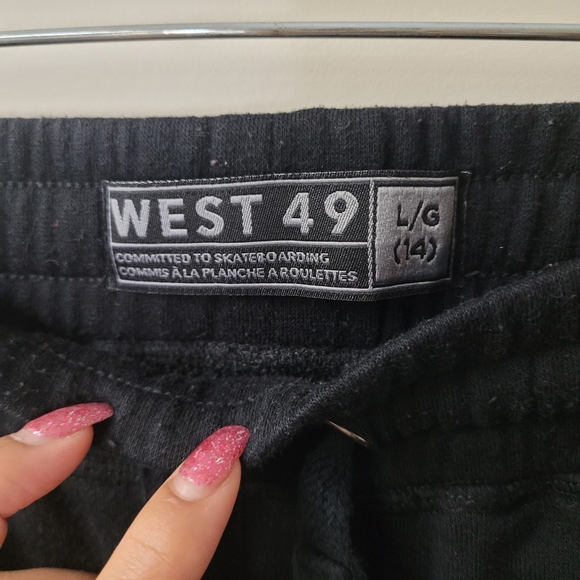 Black West 49 Joggers with Zipper pockets - Picture 2 of 3